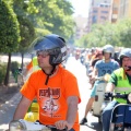 Vuelta a España en vespa con sidecar por los toros de Osborne