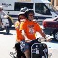 Vuelta a España en vespa con sidecar por los toros de Osborne