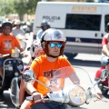 Vuelta a España en vespa con sidecar por los toros de Osborne