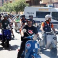 Vuelta a España en vespa con sidecar por los toros de Osborne