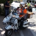 Vuelta a España en vespa con sidecar por los toros de Osborne