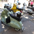 Vuelta a España en vespa con sidecar por los toros de Osborne