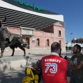 Vuelta a España en vespa con sidecar por los toros de Osborne