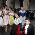 Imposición de bandas a la reina infantil