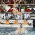 Natación sincronizada en la Piscina Olímpica Municipal de Castellón