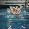 Natación sincronizada en la Piscina Olímpica Municipal de Castellón