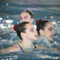 Natación sincronizada en la Piscina Olímpica Municipal de Castellón