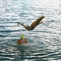 Natación sincronizada en la Piscina Olímpica Municipal de Castellón