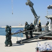 Simulacro en el puerto de Castellón