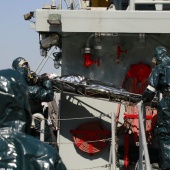 Simulacro en el puerto de Castellón