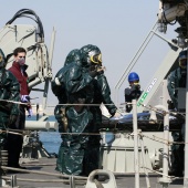 Simulacro en el puerto de Castellón