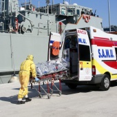 Simulacro en el puerto de Castellón