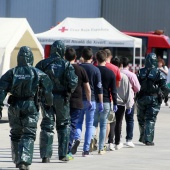 Simulacro en el puerto de Castellón