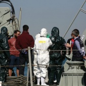 Simulacro en el puerto de Castellón