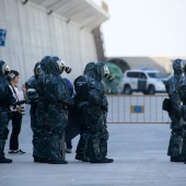 Simulacro en el puerto de Castellón