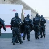 Simulacro en el puerto de Castellón