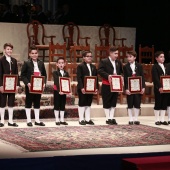 Imposición bandas reina infantil y corte de honor