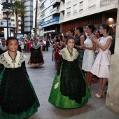 Imposición bandas reina infantil y corte de honor