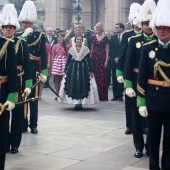 Imposición bandas reina infantil y corte de honor