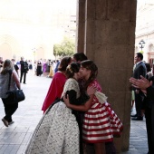 Imposición bandas reina infantil y corte de honor