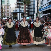 Imposición bandas a la reina de las fiestas y corte de honor