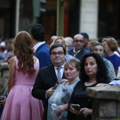 Imposición bandas a la reina de las fiestas y corte de honor