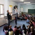 El mago Yunke en el colegio Herrero