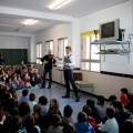 El mago Yunke en el colegio Herrero