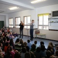 El mago Yunke en el colegio Herrero