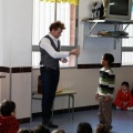 El mago Yunke en el colegio Herrero