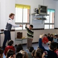 El mago Yunke en el colegio Herrero