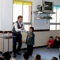 El mago Yunke en el colegio Herrero