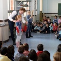 El mago Yunke en el colegio Herrero