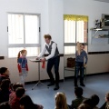 El mago Yunke en el colegio Herrero