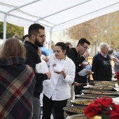 Concurso ide paella con pelotas de Navidad