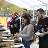 Concurso ide paella con pelotas de Navidad