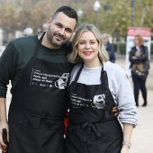 Concurso ide paella con pelotas de Navidad