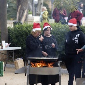 Concurso ide paella con pelotas de Navidad