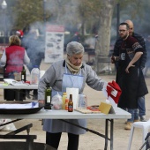 Concurso ide paella con pelotas de Navidad