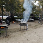 Concurso ide paella con pelotas de Navidad