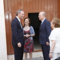 Castellón,  Alberto Fabra en las instalaciones de Dolores Cortés