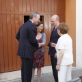 Castellón,  Alberto Fabra en las instalaciones de Dolores Cortés