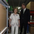Castellón,  Alberto Fabra en las instalaciones de Dolores Cortés