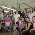 Castellón,  Alberto Fabra en las instalaciones de Dolores Cortés