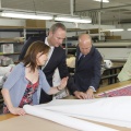 Castellón,  Alberto Fabra en las instalaciones de Dolores Cortés