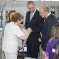 Castellón,  Alberto Fabra en las instalaciones de Dolores Cortés
