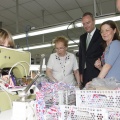 Castellón,  Alberto Fabra en las instalaciones de Dolores Cortés