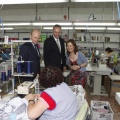 Castellón,  Alberto Fabra en las instalaciones de Dolores Cortés