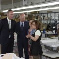 Castellón,  Alberto Fabra en las instalaciones de Dolores Cortés