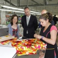 Castellón,  Alberto Fabra en las instalaciones de Dolores Cortés